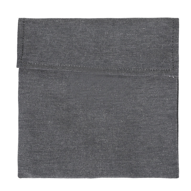 Eco-Friendly Reusable Food Storage Bag - Gray Rectangular Snack Bag