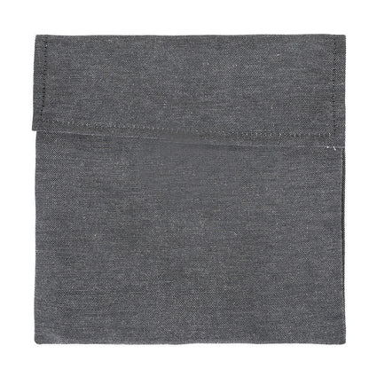 Eco-Friendly Reusable Food Storage Bag - Gray Rectangular Snack Bag