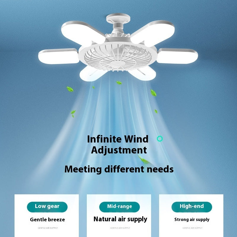Energy-Efficient LED Ceiling Fan with Air Circulation
