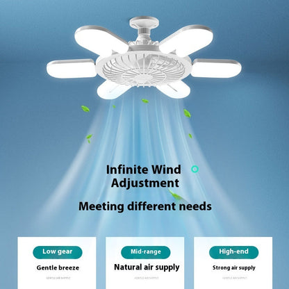 Energy-Efficient LED Ceiling Fan with Air Circulation