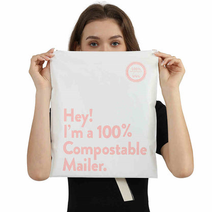 Eco-Friendly Compostable Mailer - Green, Biodegradable Shipping Solution