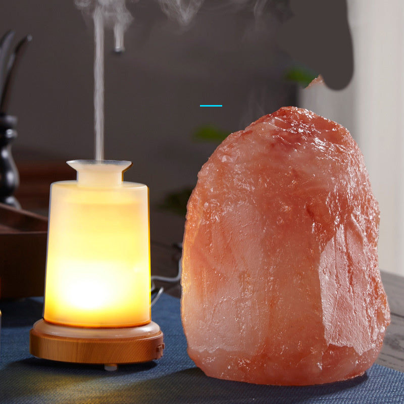 Himalayan Salt Lamp Diffuser - Aromatherapy & Ambient Lighting