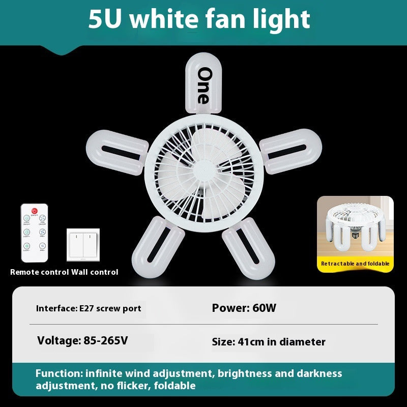 Energy-Efficient LED Ceiling Fan with Air Circulation