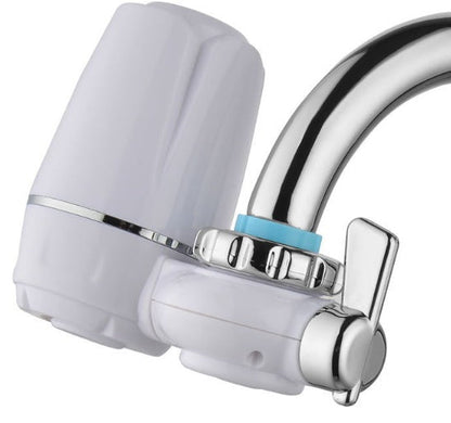 Eco-Friendly Faucet Water Filter with Chrome Accents