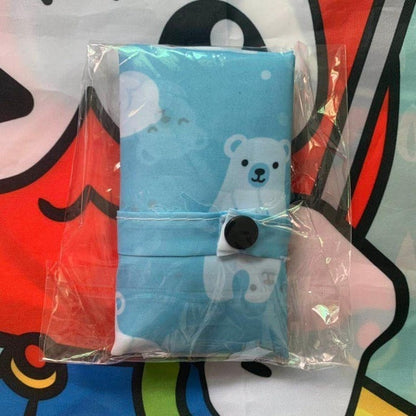 Eco-Friendly Reusable Shopping Bag with Polar Bear Print