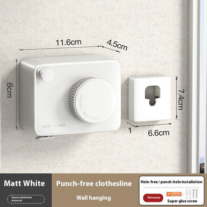 Retractable Wall-Mounted Clothesline - Eco-Friendly Drying Solution