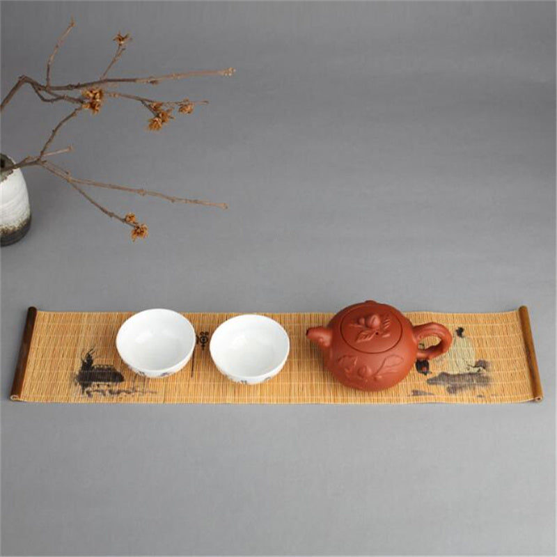 Eco-Friendly Bamboo Table Runner - Natural Design