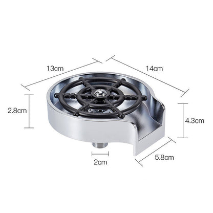 Quick Cup Wash ABS Bar Washer - Water-Saving Circular Spray