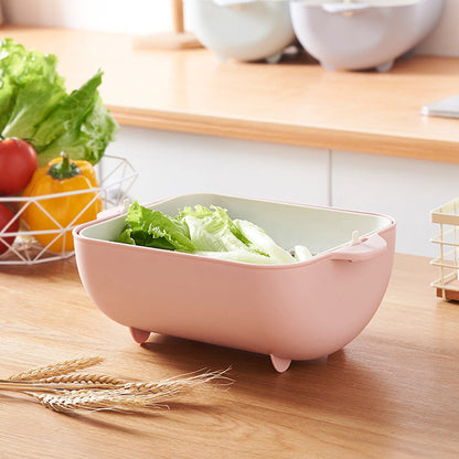 Space-Saving Collapsible Silicone Colander for Kitchen Sinks