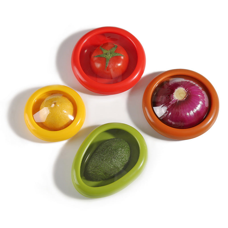 Eco-Friendly Silicone Food Savers - Reusable Circular Covers