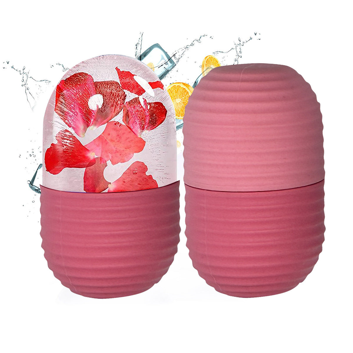 Facial Ice Cube Tray Set for Beauty Massage - Eco-Friendly Silicone