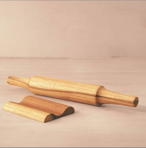 Eco-Friendly Wooden Rolling Pin - Sustainable Kitchen Tool