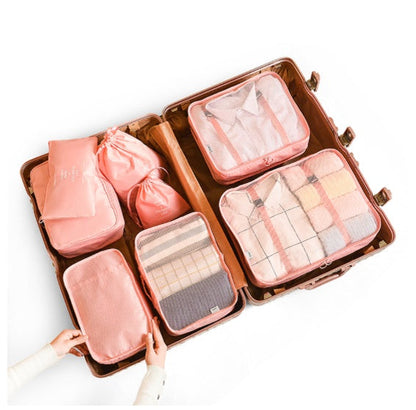 Eco-Friendly Travel and Storage Organizer Set - Light Blue