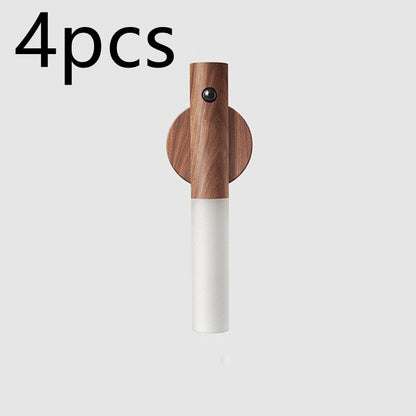 Eco-Friendly Wall-Mounted Night Light with Wood Finish