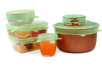 Eco-Friendly Silicone Stretch Lids - Reusable Food Storage Solution