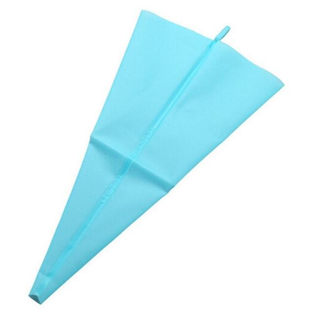 Eco-Friendly Reusable Blue Silicone Piping Bag - Conical Shape