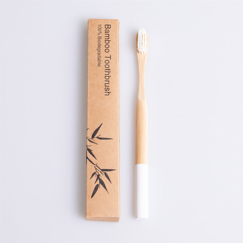 Eco-Friendly Bamboo Toothbrush with Biodegradable Handle