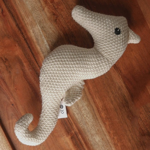 Eco-Friendly Knitted Seahorse Plush Toy