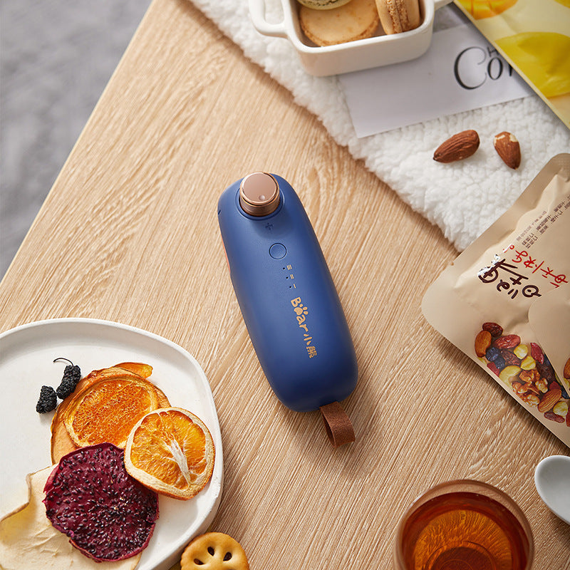 Eco-Friendly Portable Phone Stand - Blue Oval Design