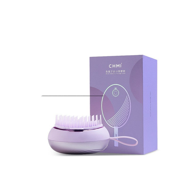 Light Purple Silicone Scalp Massager Brush for Wellness and Sustainability