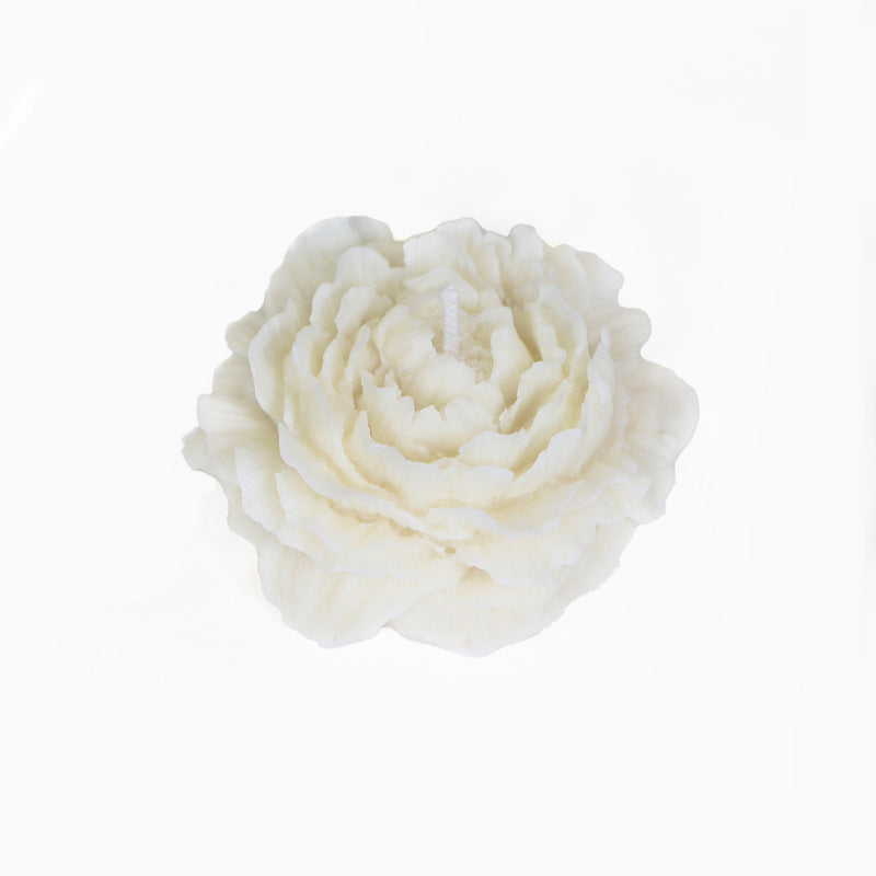 Eco-Friendly Pink Flower Candle - Natural Wax, Decorative & Biodegradable