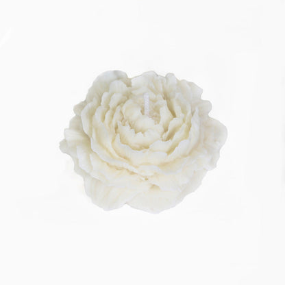 Eco-Friendly Pink Flower Candle - Natural Wax, Decorative & Biodegradable