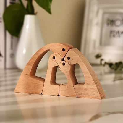 Eco-Friendly Wooden Animal Figurines - Sustainable Home Decor