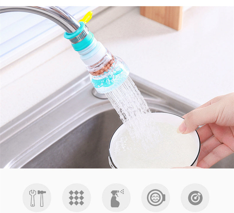 Transparent Faucet Water Filter with Mineral Filtration for Cleaner Water