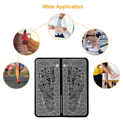 Rechargeable EMS Foot Massager Mat for Relaxation and Wellness
