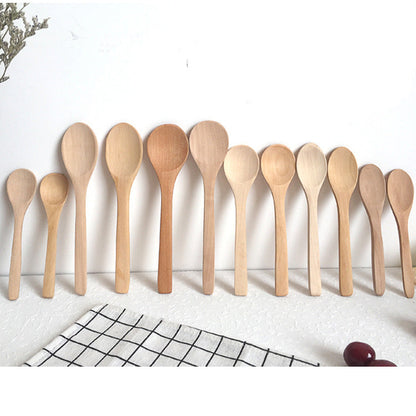 Eco-Friendly Wooden Spoons in Natural Wood Tones