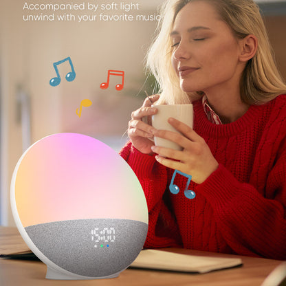 Smart Multicolor Light and Speaker with Gray Base