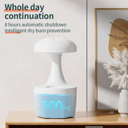 Silent White Humidifier with Energy-Efficient 8-Hour Operation