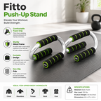96 Pieces Push-Up Stand Pairs (Steel Frame Push Up Bars with Foam Grip – Non-Slip Base – Portable Home Gym Handles for Chest – Shoulder – Triceps – Back and Core Training)