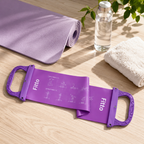 96 Pieces Pilates Bands with Dual Handles (Medium Resistance Latex Exercise Band – Stretch and Tone Fitness Strap for Home Workout – Yoga – Pilates and Strength Training)