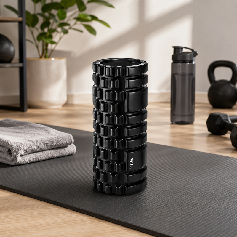 96 Pieces Muscle Massage Foam Rollers (Textured EVA Deep Tissue Roller for Back – Calves – Thighs – Glutes and Hamstring Recovery – Lightweight Exercise Roller)