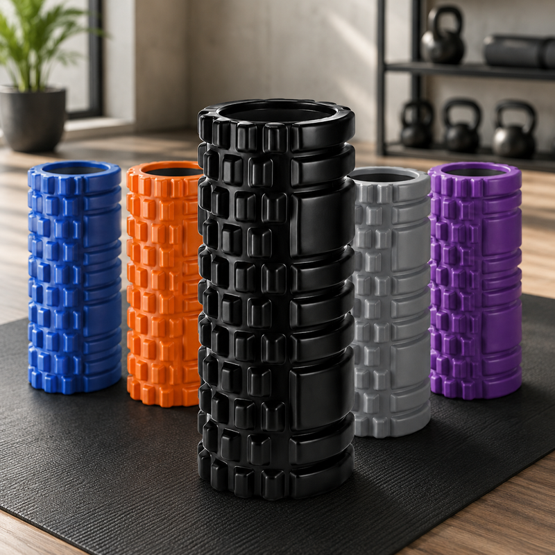 96 Pieces Muscle Massage Foam Rollers (Textured EVA Deep Tissue Roller for Back – Calves – Thighs – Glutes and Hamstring Recovery – Lightweight Exercise Roller)