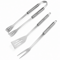 96 Pieces BBQ Tool Sets (3-Piece Stainless Steel Grill Utensil Set with Long Reach Handles and Hanging Loops)