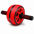 96 Pieces Ab Roller Wheels (Wide Anti-Slip Exercise Wheel with Foam Handles – Core and Ab Workout Equipment for Home Gym Strength Training – Red and Black)