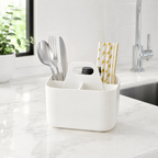 96 Pieces Cutlery Organizers (Portable Multi-Compartment Utensil Caddy with Handle for Kitchen Countertop)