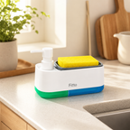 96 Pieces 2-in-1 Soap Dispensers (Sink Caddy with Sponge Holder and One-Press Pump for Kitchen)