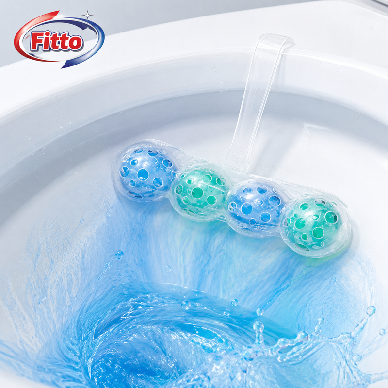 240 Pieces Toilet Cleaning Tablets (Pine Fragrance In-Tank Toilet Blocks – 4 Pieces x 35 g – Blue and Green)