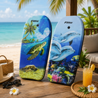72 Pieces Surfing Boards (100 x 46 x 5 cm – Lightweight Foam Bodyboard with Double-Sided Ocean Print – Rounded Edges – Buoyant Beach Board – Mix Design)