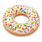 96 Pieces Sprinkle Donut Tubes (114 cm – Inflatable Swim Ring Float for Pool – Beach and Summer Outdoor Floating – Colorful Donut Design)