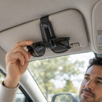 96 Pieces Car Glasses Clips for Sun Visor (One-Hand Sunglasses Holder with Soft Protective Padding and Secure Grip – Universal Vehicle Interior Accessory – Black)