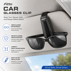 96 Pieces Car Glasses Clips for Sun Visor (One-Hand Sunglasses Holder with Soft Protective Padding and Secure Grip – Universal Vehicle Interior Accessory – Black)