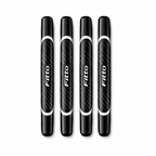 96 Pieces Car Door Edge Guards (4-Piece Carbon Fiber Style Adhesive Protector Strips for Vehicle Doors – Anti-Scratch Waterproof Trim Accessories – Black)