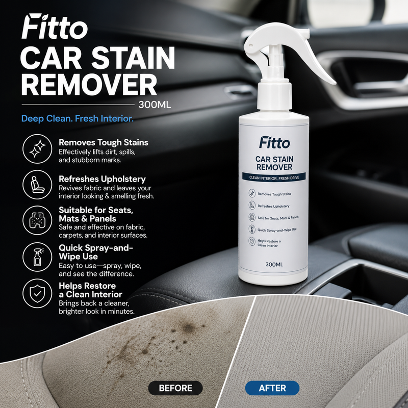 96 Pieces Car Stain Remover Sprays (300 ml for Fabric Upholstery – Seats – Mats and Interior Panels – Quick Spray-and-Wipe Vehicle Cleaning Solution)