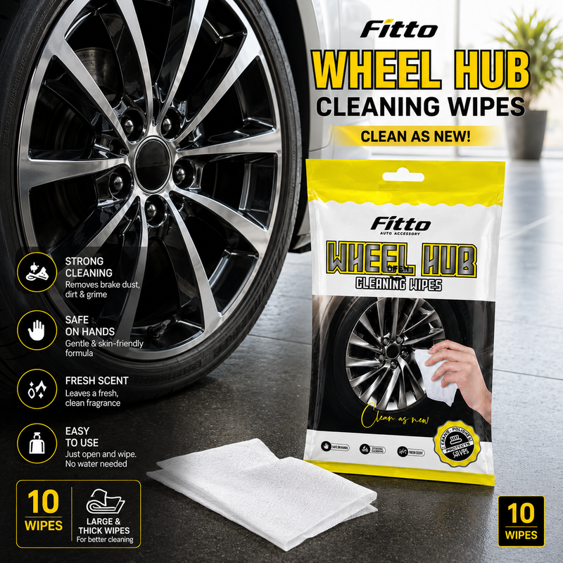 120 Pieces Wheel Cleaning Wipes (10-Count Resealable Pack for Brake Dust – Dirt and Grime – No-Rinse Automotive Rim Cleaning Cloths – White)