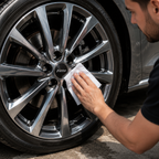 120 Pieces Wheel Cleaning Wipes (10-Count Resealable Pack for Brake Dust – Dirt and Grime – No-Rinse Automotive Rim Cleaning Cloths – White)