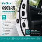 120 Pieces Car Door Air Cushions (4-Piece Self-Adhesive Anti-Collision Shock Absorbing Protector Pads for Door Edges – Universal Fit – Black)